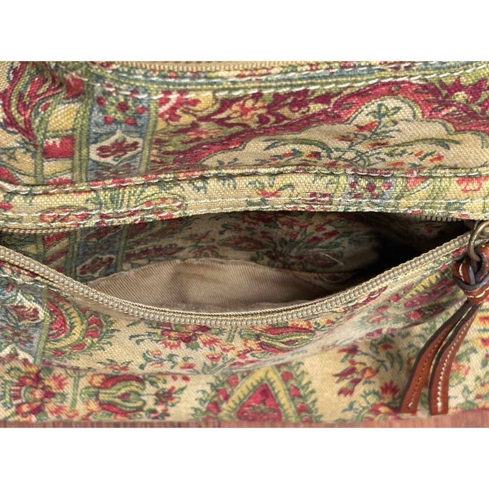 Fossil Medium Canvas Floral Shoulder Crossbody Bag Adjustable Vintage READ! - Picture 15 of 16